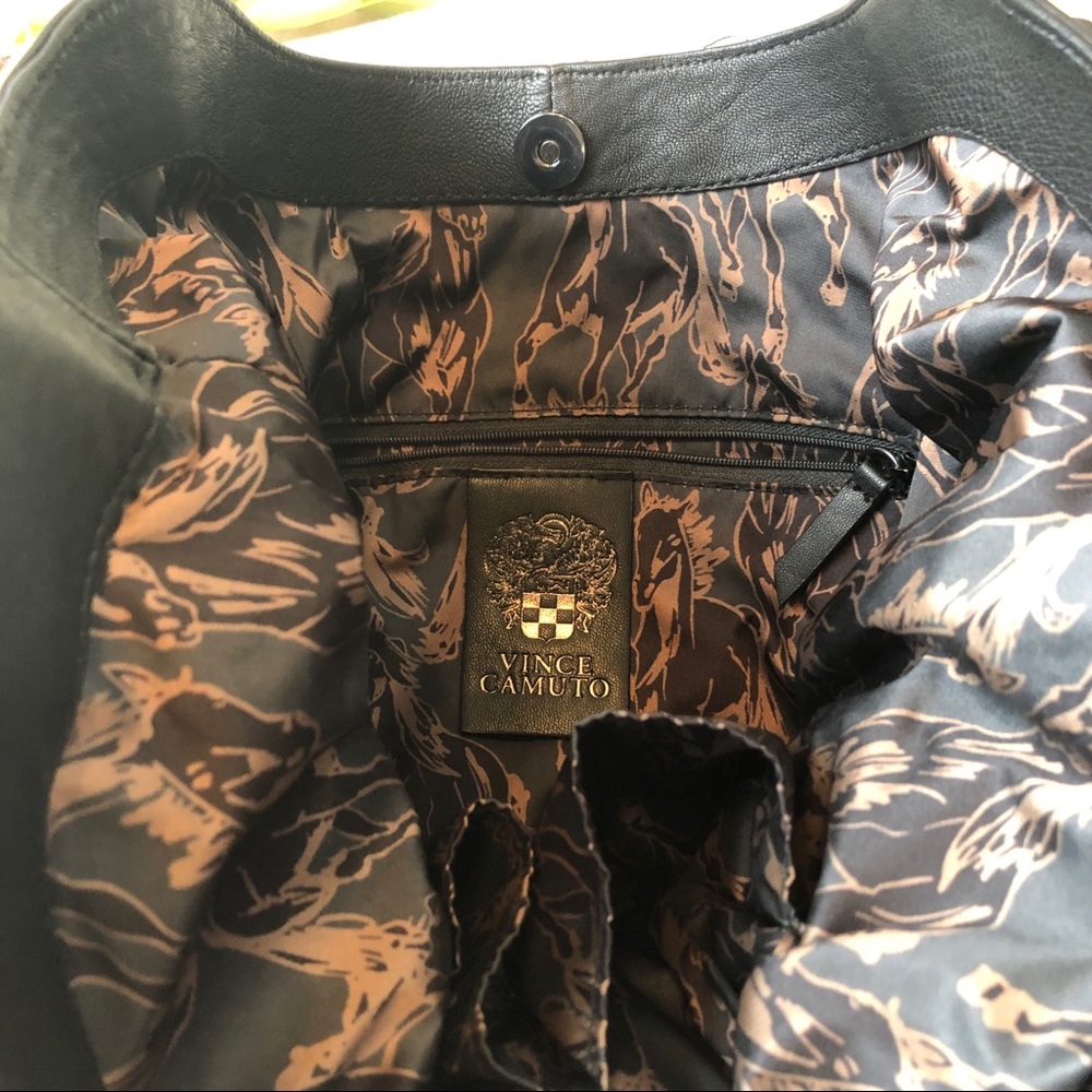 Vince Camuto Black Shoulder Bag Tote - Picture 10 of 16
